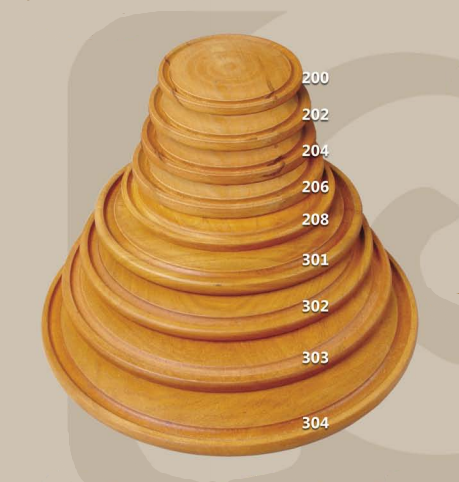 PIZZERA 40CM ALGARROBO CON RANURA