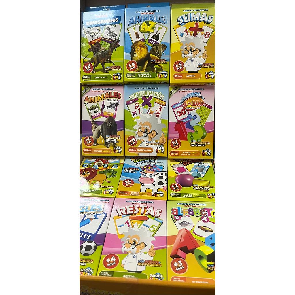 CARTAS EDUCATIVAS/FLASH CARDS