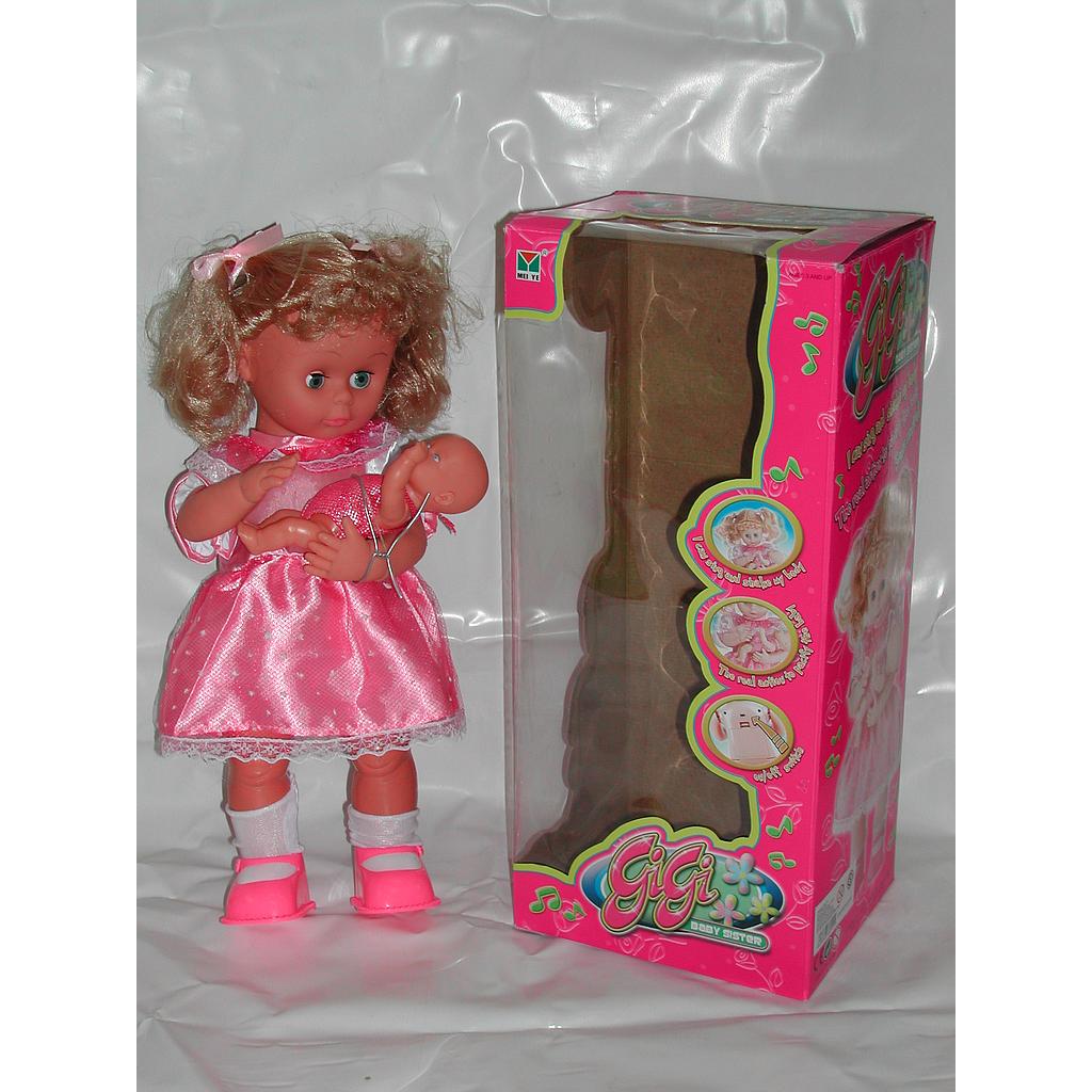 MUñECA C/BEBE CON SONIDO EN CAJA /14 medio