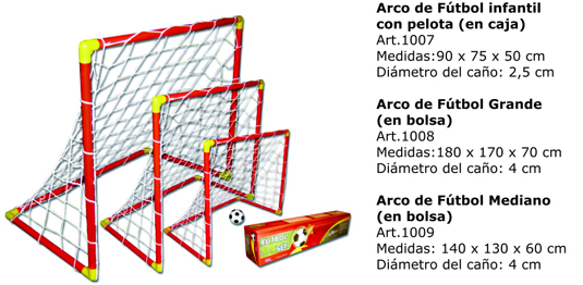 ARCO.FUTBOL INFANT.C/PELOT.Caja