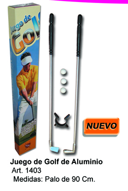 JUEGO DE GOLF DE ALUMINIO (EN CAJA)
