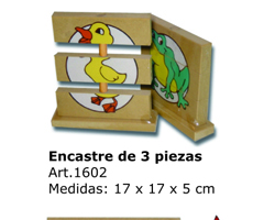 ENCASTRE DE 3 PIEZAS