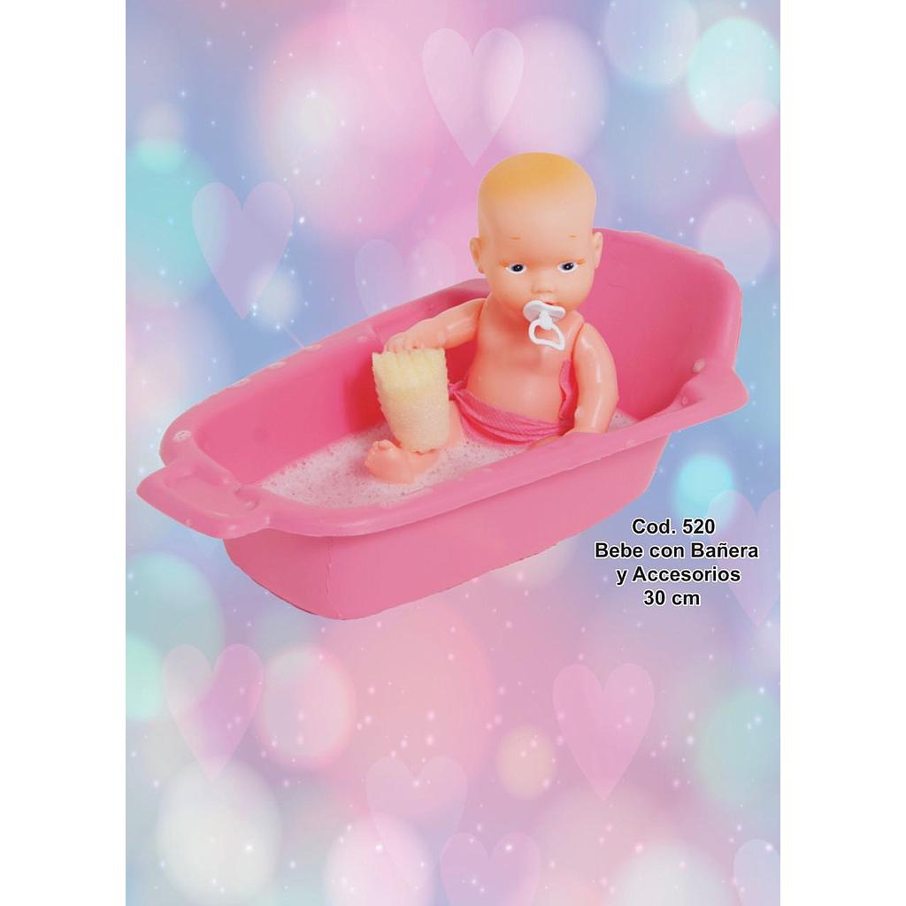 BEBE CON BAñERA Y ACCESORIOS