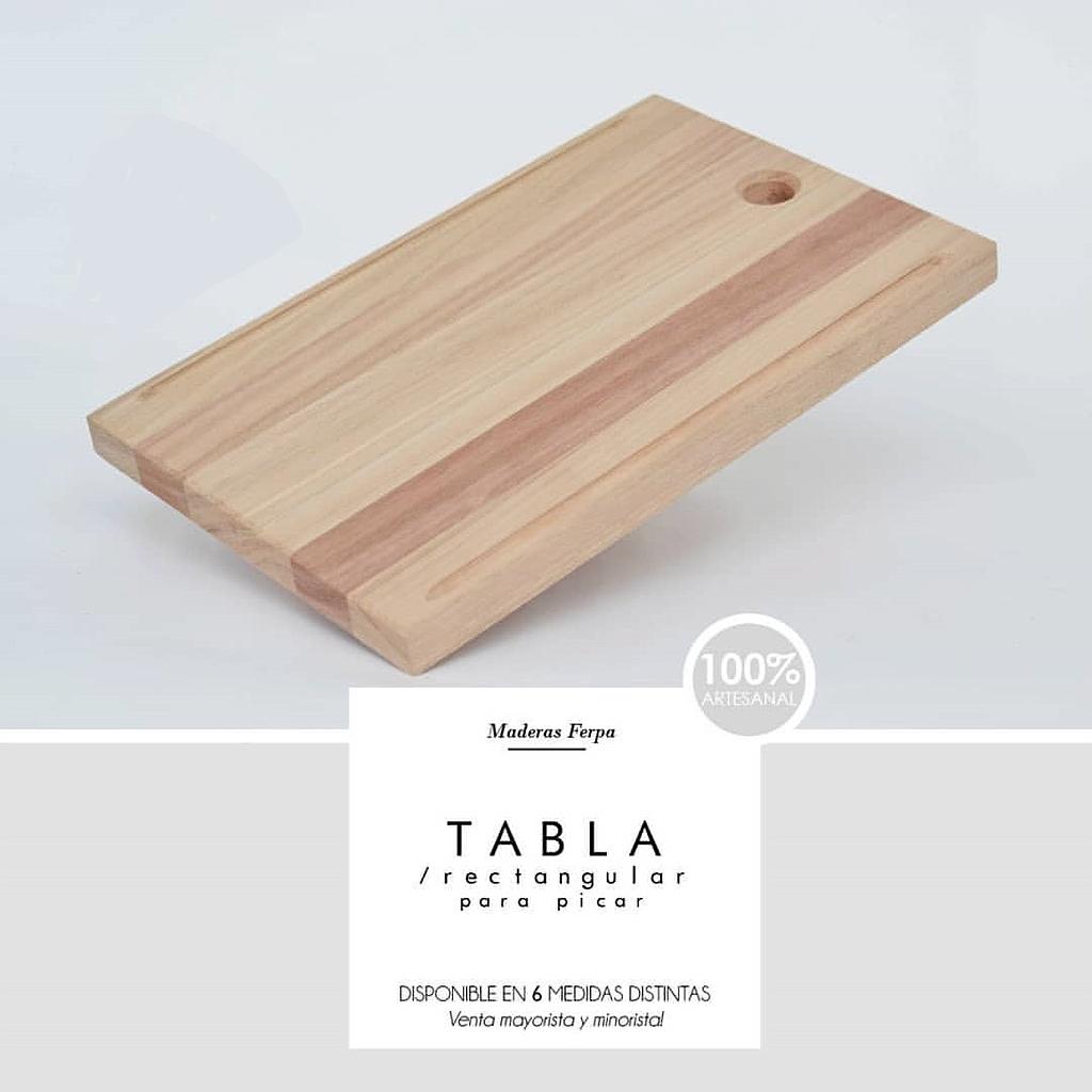 Tabla gastronomica N°7 30x60 c/Ranura, Doble Espesor