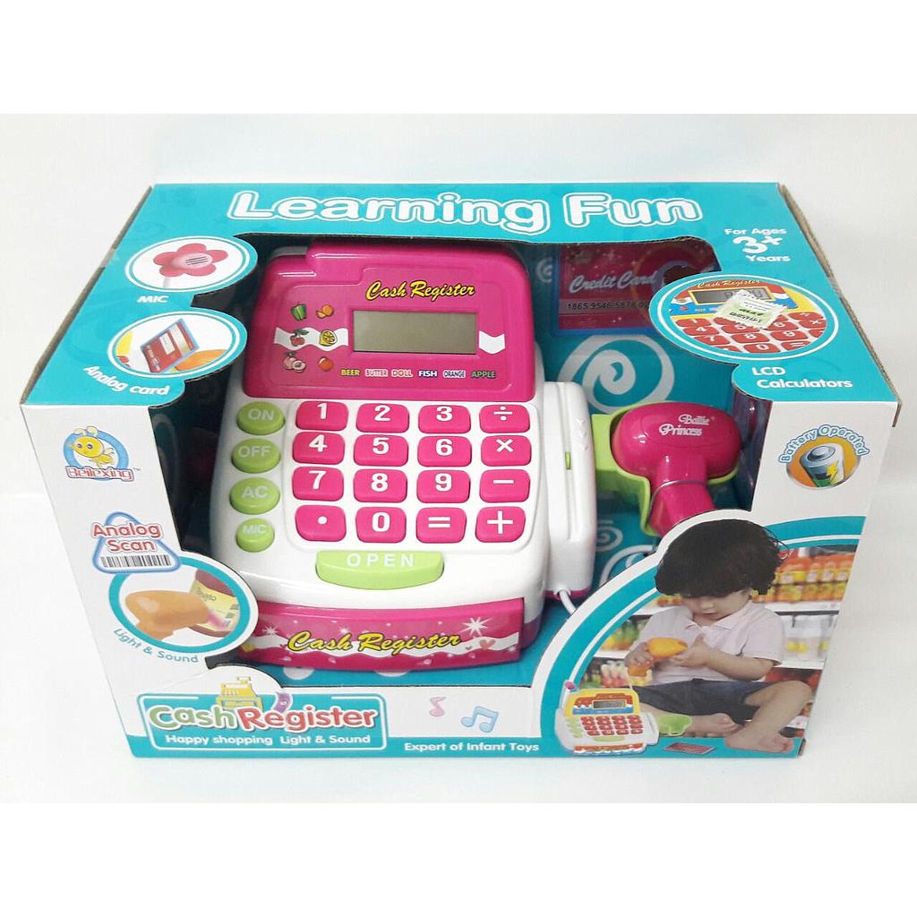 CAJA REGISTRADORA, LUZ , SONIDO Y CALCULADORA. MEDIDAS: 28cm X 18cm. (29M)