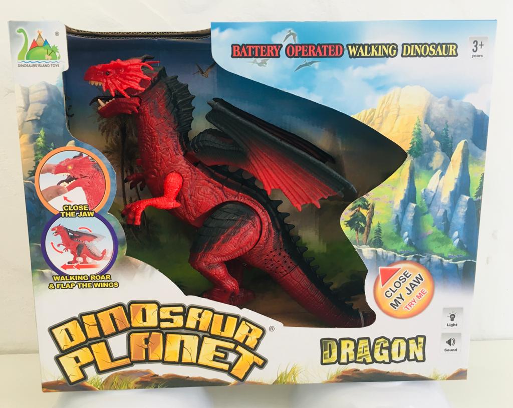 Dragon grande c/ luz y sonido, camina 