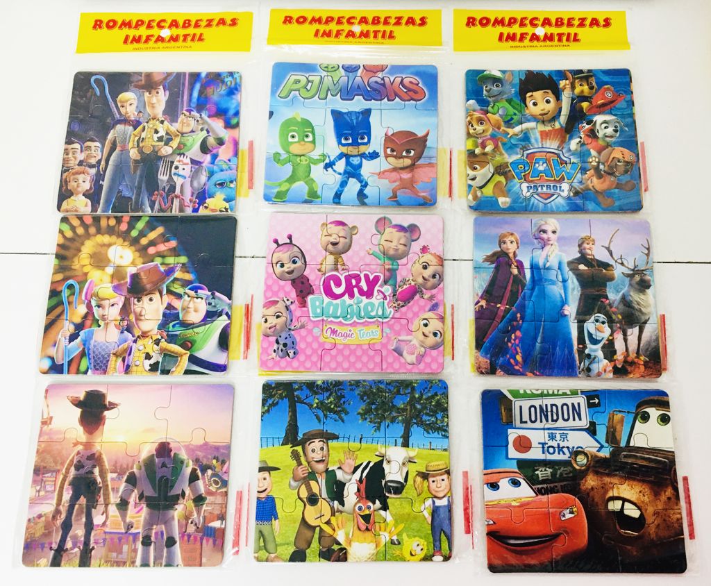 rompecabezas en bolsa