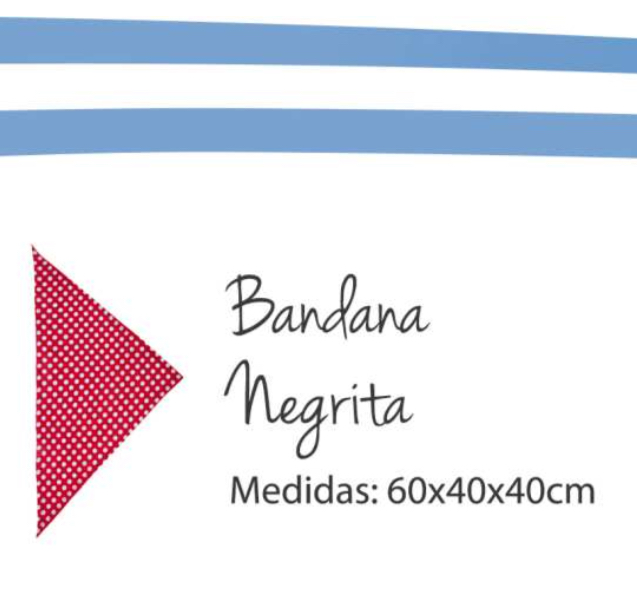 Bandana Negrita viene X 20