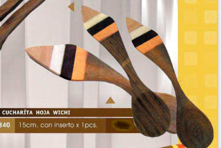 Cucharita hoja Wichi c/ inserto