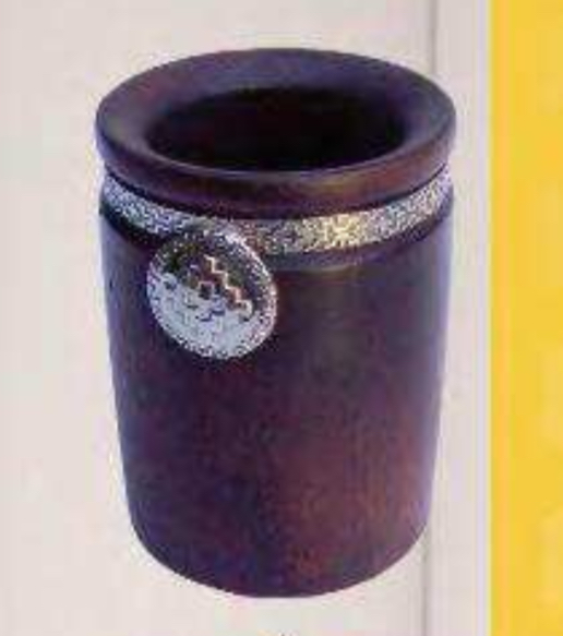 Mate cilindro azabache c/alpaca (algarrobo)