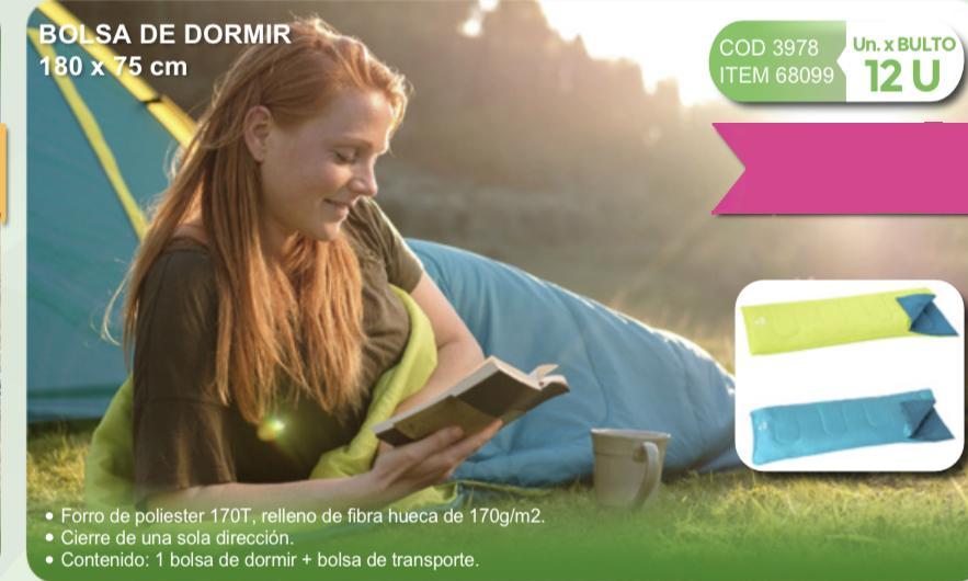 bolsa de dormir 180 x 75 cm