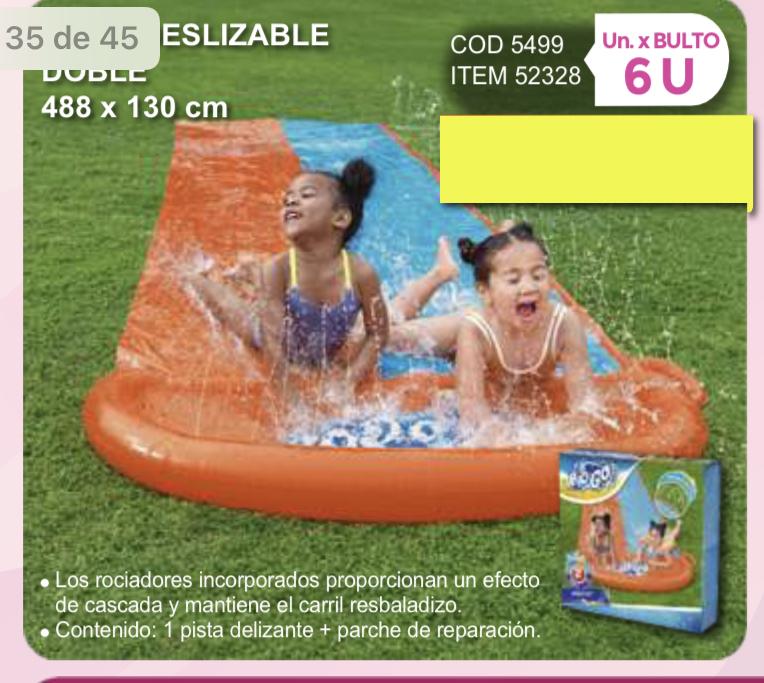 pista deslizable doble