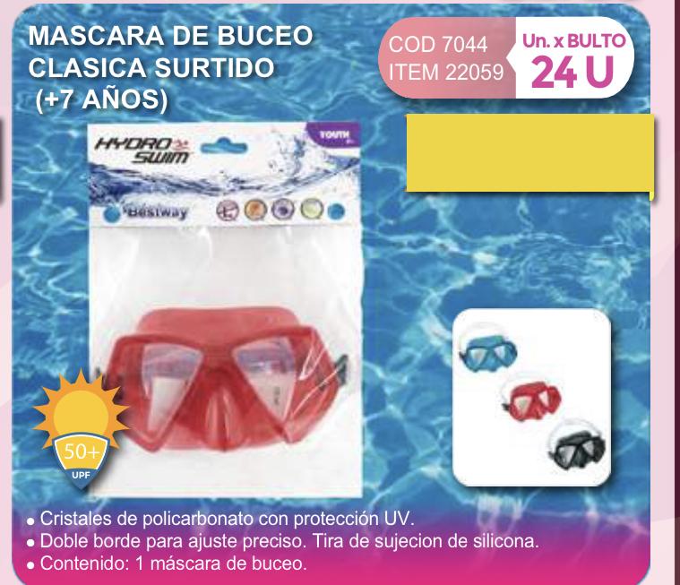 mascara de buceo clasica surtido + 7 años