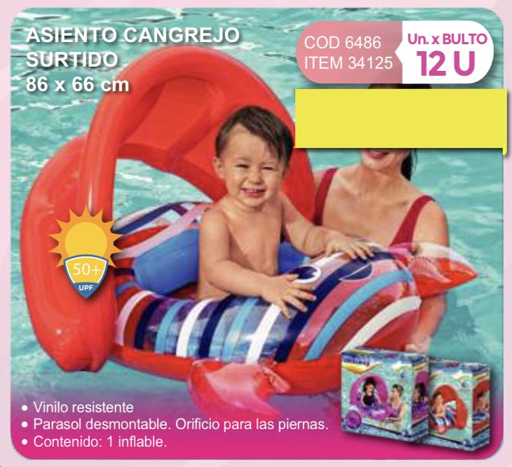 asiento cangrejo surtido 86 x 66 cm 