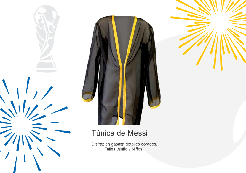 Disfraz Tunica Messi adulto 
