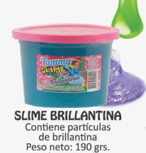 Slime chico con brillantina
